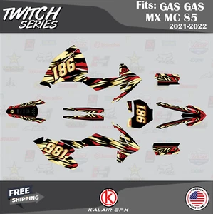 Kit Gráficos para GASGAS MC85 MC 85 2021 2022 2023 Serie Twitch - Dorado - Imagen 1 de 6