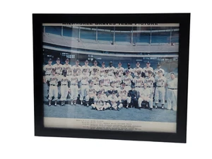 1961 Milwaukee Braves Original Team Framed 8x10 Photo (Aaron, Spahn, Mathews) - Picture 1 of 3