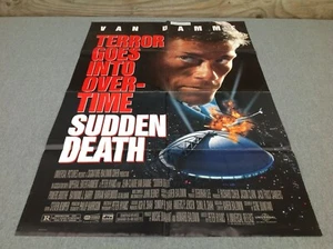 Póster de hoja completa original de Sudden Death 1995 Movie House - Imagen 1 de 12