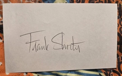 U.S. Olympic Gold & Silver Medalist Frank Shorter Signed Autograph 3x5 Index... - Image 1 of 4