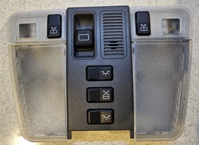 1992-1999 Mercedes Benz OEM S320 S420 S500 Gray/Grey Overhead Dome Light Console - Image 1 of 2
