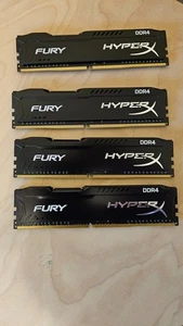 Kingston HyperX FURY Black 32GB (4x8GB) 2133 MHz DDR4 - Afbeelding 1 van 2
