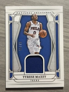 2024-25 National Treasures Tyrese Maxey 76ers Game Used Patch #/99 - Picture 1 of 2