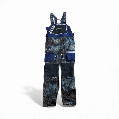 Conjunto de baberos y pantalones Huk Fishing Performance talla L Kryptek azul camuflaje Foto 1 de 4