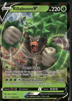 SWSH: Sword & Shield Promo Cards #SWSH014 Rillaboom V - Image 1 of 2