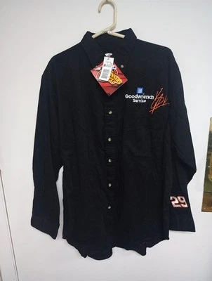 Vintage Goodwrench Service #29 Kevin Harvick Button Down Shirt Winners Circle. - Image 1 of 4