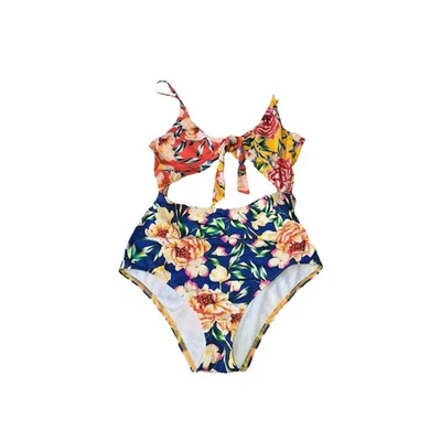 Urban Outfitters Out From Under One Piece Swimsuit Mockini  Small Floral - Image 1 of 4