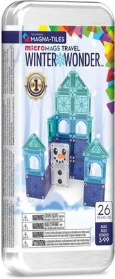 Tiles Winter Wonder 26Pc Magnetic Construction Building Travel Set Kid STEAM Toy - Image 1 of 4