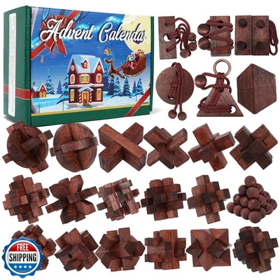 Advent Calendar 2025, Christmas Countdown Calendar Gift Box with 24 Brain Tea - Image 1 of 4