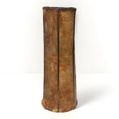 Arandela de parede meados do século 40, couro cru e ferro, abajur ocidental abajur abajur abajur, sudoeste - Imagem 1 de 4