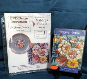 Jo Sonja Rosemaling Valdres Florals DVD & Complete Pattern - Picture 1 of 4