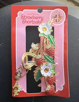 Strawberry Shortcake Floral Claw Hair Clip with Charms New  - Image 1 of 3