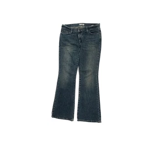 American Eagle HIpster Fit Bootcut Distressed Women's size 8 Blue Denim Jeans - Foto 1 di 4