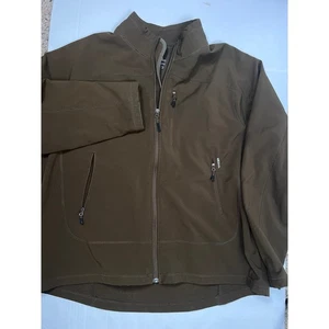 Ascend Mens Brown Full Zip Softshell Jacket XL Extra Large Outdoor Active - Picture 1 of 13