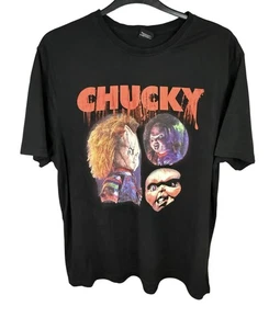 T-Shirt Chucky George schwarz Herren 2XL Kult Grusel 80er Retro Nostalgie Horror - Bild 1 von 4
