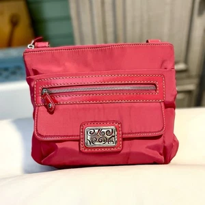 *EUC* Brighton Go Crossbody Bag - Out & Inside Pockets - Key Ring Nylon Interior - Picture 1 of 13