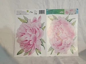 Posten-18 Blatt Main Street Wall Creations Pfingstrosen Blumen abnehmbare Jumbo Aufkleber - Bild 1 von 6