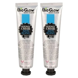 2 x60ml Bio Glow Hand Cream Q10 Vitamin B3, Vitamin F, Argan and Soya Bean Oil - Picture 1 of 1