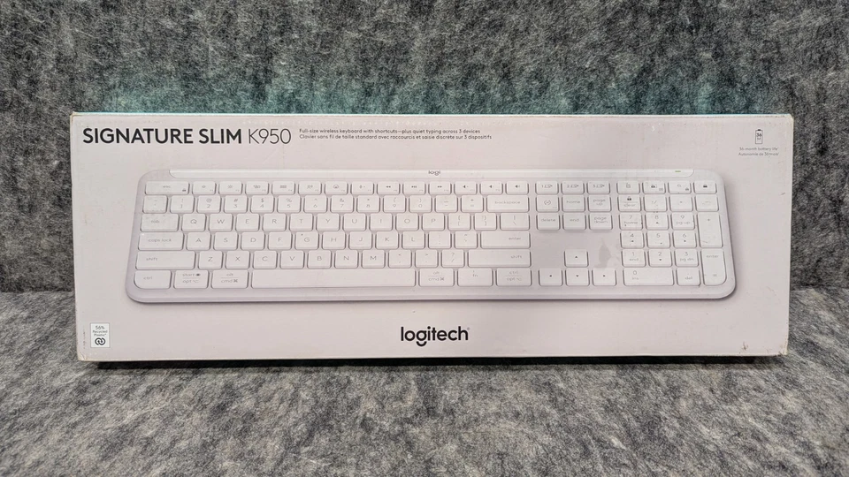 🔥NEW🔥 Logitech K950 Signature Slim Full-size Wireless Keyboard for Windows/MaC - Image 1 of 4