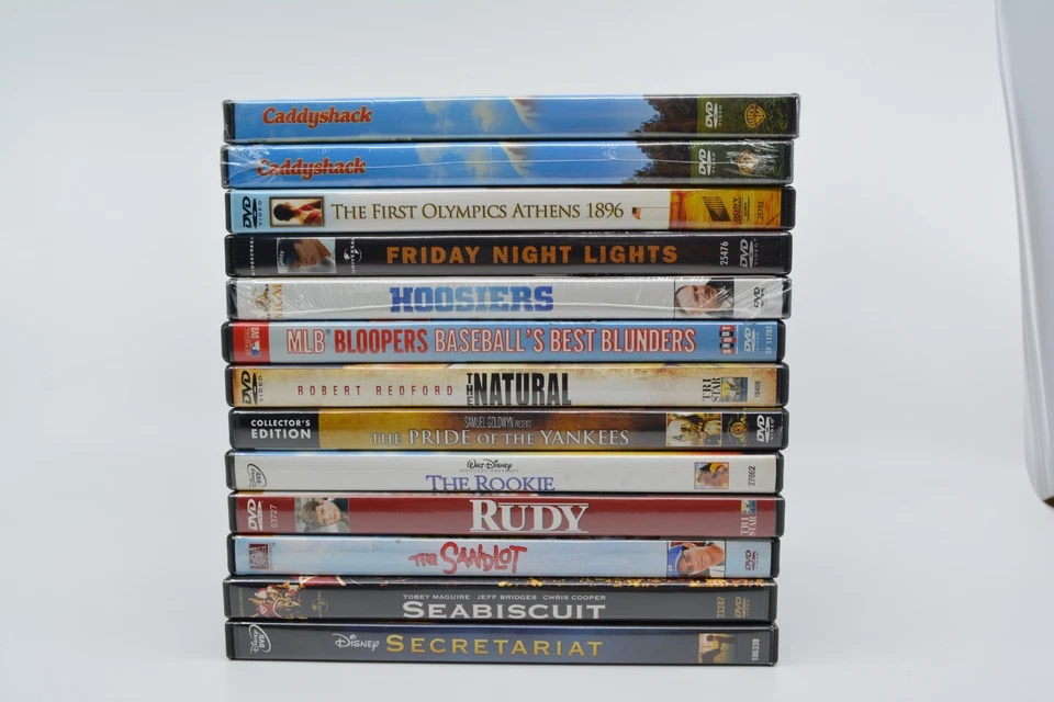 Lot Of 13 DVD Sports Movies Bundle - Rudy Caddyshack  Hoosiers & More! Must See! Foto 1 de 1