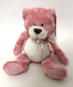 SBOT cotton candy pink Strawberry Teddy Bear Plush Stuffed Animal Ganz - Picture 1 of 8