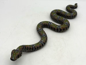 Jon Stuart Anderson Polymer Clay Snake Sculpture 11” Reptile 2009 Butterfly - Picture 1 of 16
