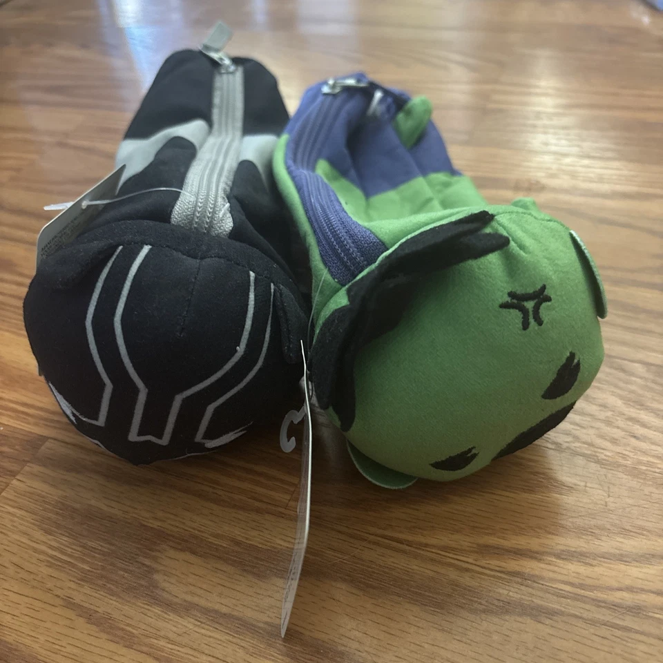 Yoobi Marvel Black Panther and Captain Marvel Zip Pencil Cases