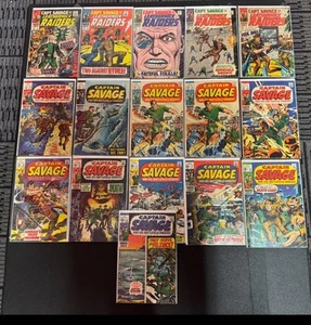 Captain Savage 1-19 X16 Book Leatherneck Raiders 1968-1970 Near Complete - Picture 1 of 18