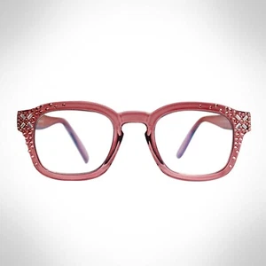 Lectores de cristal Swarovski rosa para mujer luz azul protección UV - Imagen 1 de 2