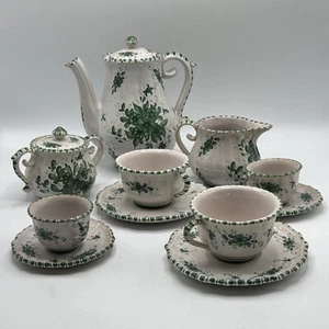 GIULIO GUERRIERI MURANO Steinzeug Kaffee & Cappuccino Set mit Milchkännchen & Zucker - Bild 1 von 24