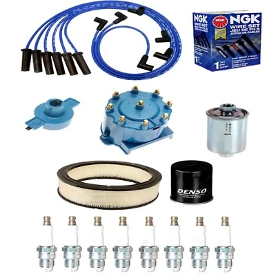 Tune Up Kit (NGK Wires & Plugs) for 1988-1993 Chevrolet GMC C&K1500 5.0L 5.7L - Image 1 of 4