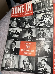 Tune In November 1945 Radio Magazine 25th Anniversary Number Broadcasting - Picture 1 of 7