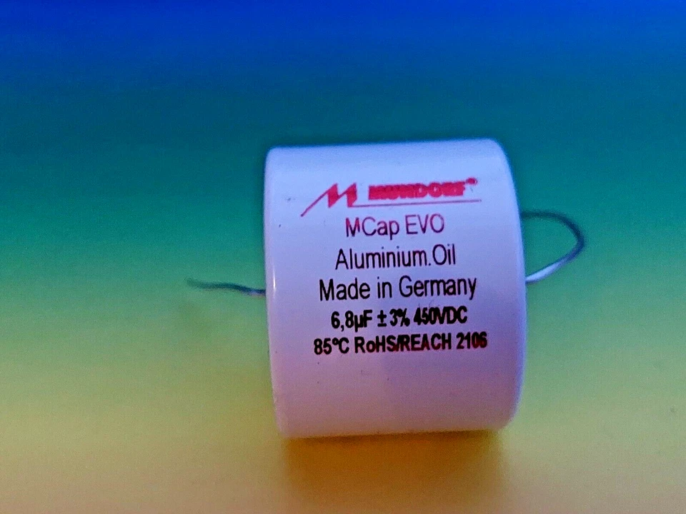 MUNDORF MCAP EVO OIL 6,8μf 450V innovativo condensatore audiofilo