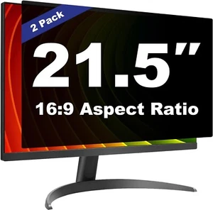 2 Pack 21.5 Inch Computer Privacy Screen Shield 16:9 Widescreen Desktop Monitor - Picture 1 of 11