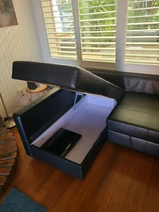 Ikea's corner sofa-bed with storage、 - Picture 1 of 6