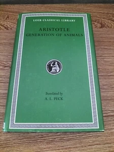 Aristotle Generation of Animals - Loeb Classical Library HARVARD HC/DJ Near NEW - Picture 1 of 14
