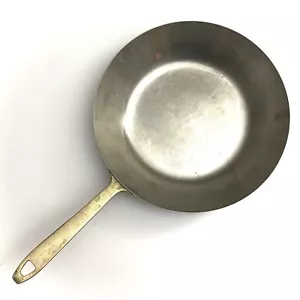 Vintage Paul Revere Ware 1801 10,5" Messing Edelstahl Pfanne Bratpfanne LESEN - Bild 1 von 9