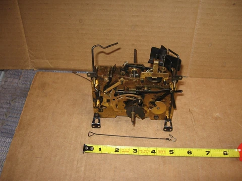 Cuckoo Clock MFG. CO. INC. Germany Brass Mechanical Movement for Parts or Repair Cover