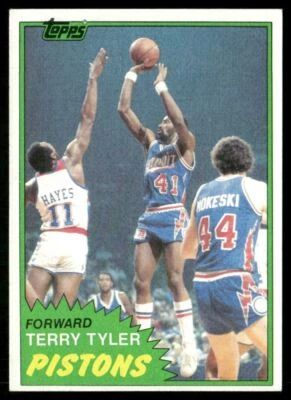 1981-82 Topps Terry Tyler Detroit Pistons #MW84 - Image 1 of 2