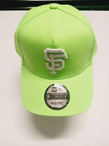 San Francisco Giants New Era 9FORTY A-Frame Snapback Neon Green Mütze Cap NEU - Bild 1 von 6