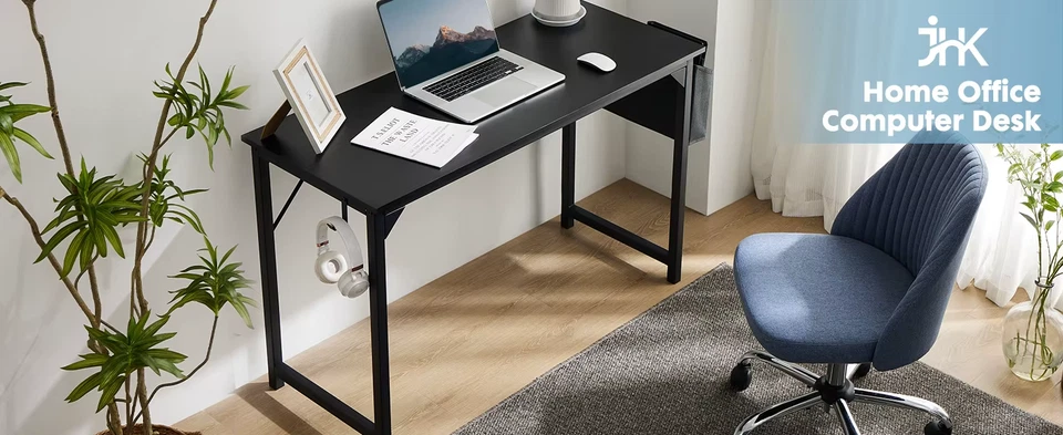 Computer Desk Writing Study Office Gaming Table Modern Simple Style Compact with - Image 1 of 4