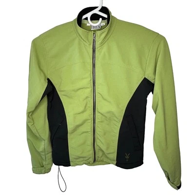 Ibex Jacket Green Zip LS Logo Schoeller Skifans Women's Medium USA - Image 1 of 4