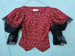 Blusa Top Vintage Recollections Años 1800 Damas Mujer Victoriana Mangas Hinchadas - Imagen 1 de 15