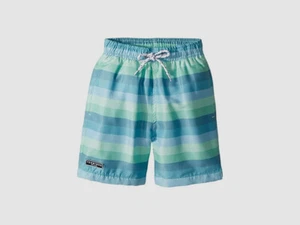 $115 Toobydoo Boy's Kids Green Stripe Beach Swimwear Shorts Trunks Size 1 - Picture 1 of 1