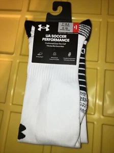 Under Armour, UA Performance Fußball wadenhohe Socken, weiß, Herren 7-8,5. - Bild 1 von 3