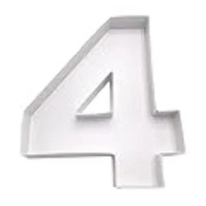 WENPACK 23cm Paper Mache Number Fillable Cardboard Birthday Decorative (4), new - Foto 1 di 1