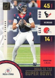 2024 Panini Donruss CJ Stroud Road To The Super Bowl Insert Texans NFL #SBWC2 - Picture 1 of 2