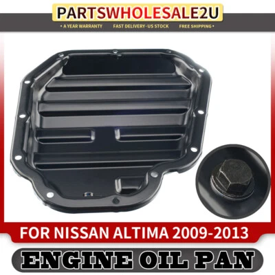 Engine Oil Pan for Nissan Altima Coupe 2009 2008 2009 2010-2013 2.5L Sedan - Image 1 of 4