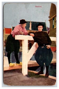 Hillman's Grocery Chicago Advertising Marken Holland Dutch Men DB Postcard Y17 - Picture 1 of 2