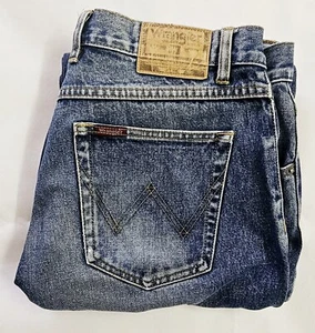 Wrangler Classic Straight Leg Denim Jeans Mens Size 36x29 - Foto 1 di 7
